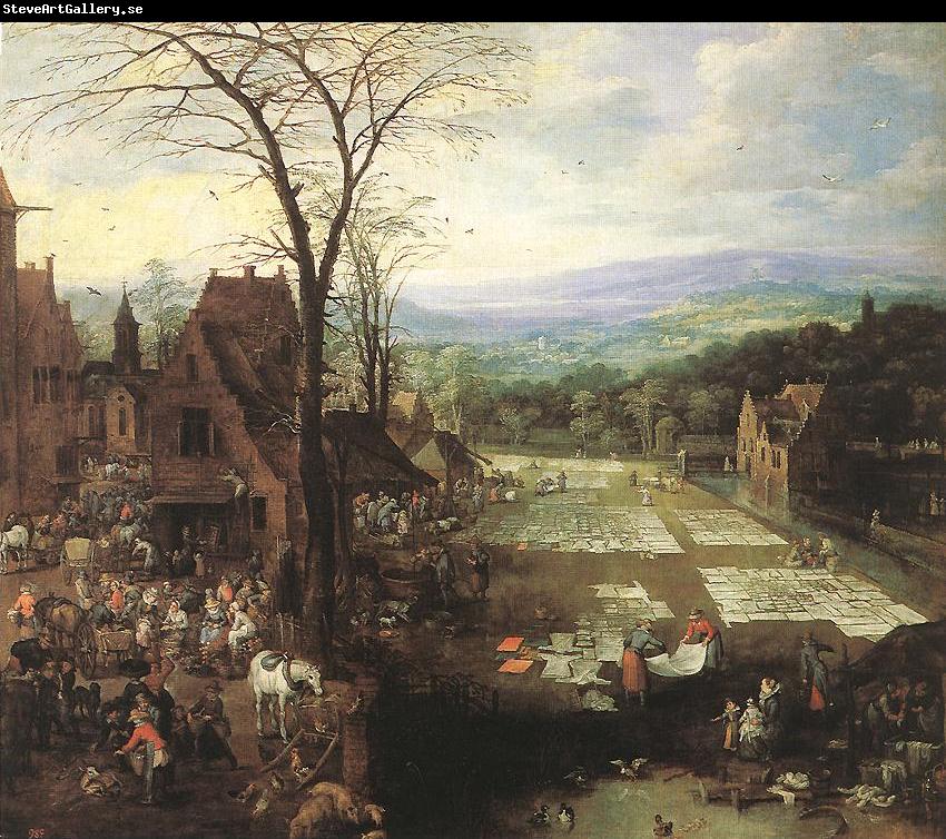 MOMPER, Joos de Flemish Market and Washing Place sg